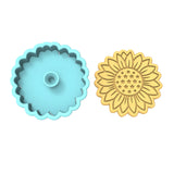 Sunflower with Stars Cookie Cutter | Stamp | Stencil #1