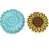 Sunflower with Stars Cookie Cutter | Stamp | Stencil #1