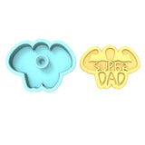 Super Dad Biceps Cookie Cutter | Stamp | Stencil #1