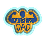Super Dad Biceps Cookie Cutter | Stamp | Stencil #1