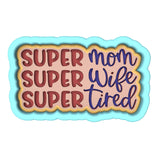 Super Mom Super Wife Cookie Cutter | Stamp | Stencil Animals & Dinosaurs Cookie Cutter Lady
