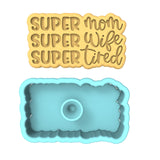 Super Mom Super Wife Cookie Cutter | Stamp | Stencil Animals & Dinosaurs Cookie Cutter Lady