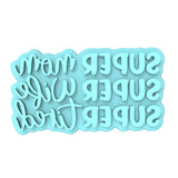 Super Mom Super Wife Cookie Cutter | Stamp | Stencil Animals & Dinosaurs Cookie Cutter Lady MINI - 2 Inches (5cm) Stamp ONLY