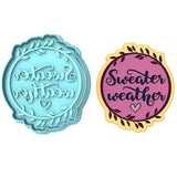 Sweater Weather Cookie Cutter | Stamp | Stencil #2