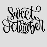 Sweet October Cookie Cutter | Stamp | Stencil #1