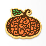 Swirly Pumpkin Cookie Cutter | Stamp | Stencil #1
