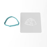Tent Cookie Cutter | Stamp | Stencil #1