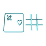 Tic Tac Toe Board Cookie Cutter & Stamp Set Wedding / Baby / V Day Cookie Cutter Lady