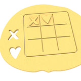 Tic Tac Toe Board Cookie Cutter & Stamp Set Wedding / Baby / V Day Cookie Cutter Lady