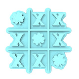 Tic Tac Toe Clover Cookie Cutter | Stamp | Stencil #1 Cookie Cutter Lady MINI - 2 Inches (5cm) Stamp ONLY