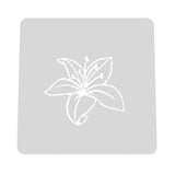 Tiger Lily Cookie Cutter | Stamp | Stencil #1 Animals & Dinosaurs Cookie Cutter Lady MINI - 2 Inches (5cm) Stencil ONLY