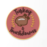 Turkey and Touchdowns Cookie Cutter | Stamp | Stencil #1