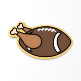 Turkey Football Cookie Cutter | Stamp | Stencil #1