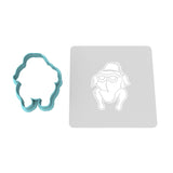 Turkey Head Cookie Cutter | Stamp | Stencil Halloween / Fall Cookie Cutter Lady 2 Inch Small Cupcake Cutter Only Yes