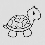 Turtle Cookie Cutter | Stamp | Stencil #1