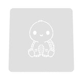 Turtle Cookie Cutter | Stamp | Stencil #3 Animals & Dinosaurs Cookie Cutter Lady MINI - 2 Inches (5cm) Stencil ONLY