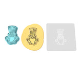 Uncle Sam Gnome Body Cookie Cutter | Stamp | Stencil
