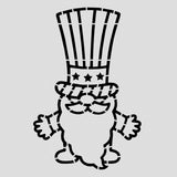 Uncle Sam Gnome Body Cookie Cutter | Stamp | Stencil