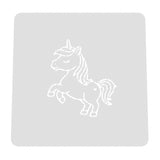 Unicorn Body Cookie Cutter | Stamp | Stencil #4 Animals & Dinosaurs Cookie Cutter Lady MINI - 2 Inches (5cm) Stencil ONLY