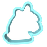 Unicorn Head Cookie Cutter | Stamp | Stencil #4 Animals & Dinosaurs Cookie Cutter Lady MINI - 2 Inches (5cm) Cookie Cutter ONLY (Outline)