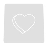 Valentine Candy Heart Blank Cookie Cutter | Stamp | Stencil #2 Wedding / Baby / V Day Cookie Cutter Lady MINI - 2 Inches (5cm) Stencil ONLY