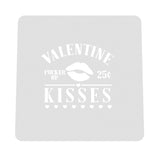 Valentine Kisses Pucker Up Cookie Cutter | Stamp | Stencil Girly / Dolls / Princess Cookie Cutter Lady MINI - 2 Inches (5cm) Stencil ONLY