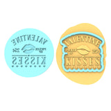 Valentine Kisses Pucker Up Cookie Cutter | Stamp | Stencil Girly / Dolls / Princess Cookie Cutter Lady MINI - 2 Inches (5cm) **BUNDLE** Cutter + Debosser