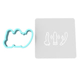 Vibrators Cookie Cutter | Stamp | Stencil Bachelorette & Bachelor Cookie Cutter Lady MINI - 2 Inches (5cm) **BUNDLE** Cutter + Stencil