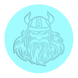 Viking Cookie Cutter | Stamp | Stencil #2 Boys/ Army / Outdoorsman Cookie Cutter Lady MINI - 2 Inches (5cm) Debosser ONLY