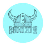 Viking Words Cookie Cutter | Stamp | Stencil #1 Cookie Cutter Lady MINI - 2 Inches (5cm) Debosser ONLY