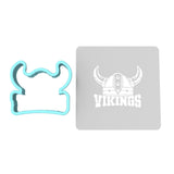 Viking Words Cookie Cutter | Stamp | Stencil #1 Cookie Cutter Lady MINI - 2 Inches (5cm) **BUNDLE** Cutter + Stencil