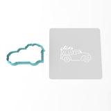 Vintage Truck with Pumpkin Cookie Cutter | Stamp | Stencil #1