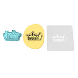 Weekend Hooker Cookie Cutter | Stamp | Stencil #1 Boys/ Army / Outdoorsman Cookie Cutter Lady 2 Inch Small Cupcake Cutter + Stamp Yes