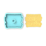 Where's the Tylenol Cookie Cutter | Stamp | Stencil Xmas / Winter / NYE Cookie Cutter Lady