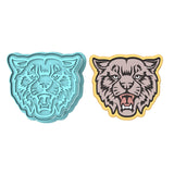 Wildcat Cookie Cutter | Stamp | Stencil #1 Animals & Dinosaurs Cookie Cutter Lady MINI - 2 Inches (5cm) **BUNDLE** Cutter + Stamp
