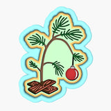 Wilting Christmas Tree Cookie Cutter | Stamp | Stencil #1