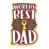 World's Best Dad Cookie Cutter | Stamp | Stencil #1 Boys/ Army / Outdoorsman Cookie Cutter Lady