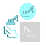 Wrecking Ball Cookie Cutter | Stamp | Stencil #1 transportation Cookie Cutter Lady MINI - 2 Inches (5cm) **FULL SET BUNDLE** Cutter + Stamp + Stencil + Debosser **BEST DEAL**