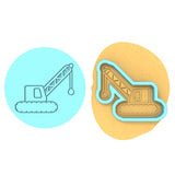 Wrecking Ball Cookie Cutter | Stamp | Stencil #1 transportation Cookie Cutter Lady MINI - 2 Inches (5cm) **BUNDLE** Cutter + Debosser