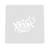 XOXO Cookie Cutter | Stamp | Stencil Wedding / Baby / V Day Cookie Cutter Lady MINI - 2 Inches (5cm) Stencil ONLY