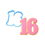 16 Birthday 1 Cookie Cutter | Stamp | Stencil - SHARP EDGES - FAST Shipping - Choose Your Own Size! #1 Cookie Cutter Lady LITTLE - 3 Inches (7.62cm) Cookie Cutter ONLY (Outline) 