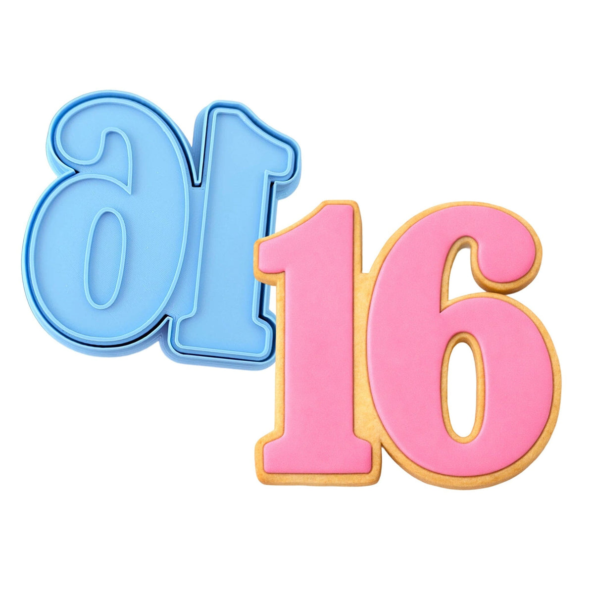 16 Birthday 1 Cookie Cutter | Stamp | Stencil - SHARP EDGES - FAST Shipping - Choose Your Own Size! #1 Cookie Cutter Lady LITTLE - 3 Inches (7.62cm) **BUNDLE** Cutter + Stamp 