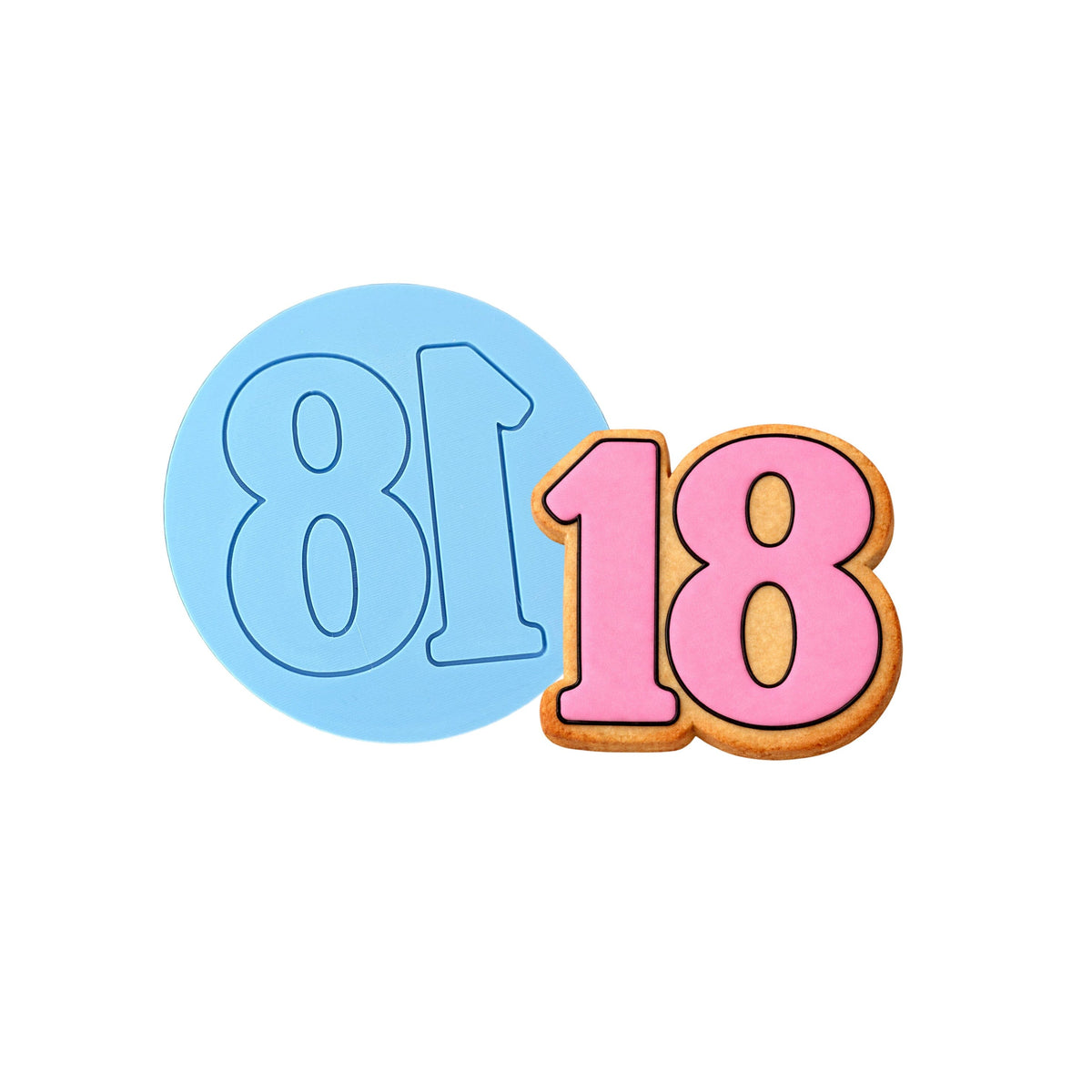 18 Birthday 1 Cookie Cutter | Stamp | Stencil - SHARP EDGES - FAST Shipping - Choose Your Own Size! #1 Cookie Cutter Lady LITTLE - 3 Inches (7.62cm) Debosser ONLY 