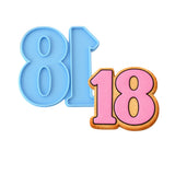 18 Birthday 1 Cookie Cutter | Stamp | Stencil - SHARP EDGES - FAST Shipping - Choose Your Own Size! #1 Cookie Cutter Lady LITTLE - 3 Inches (7.62cm) Stamp ONLY 