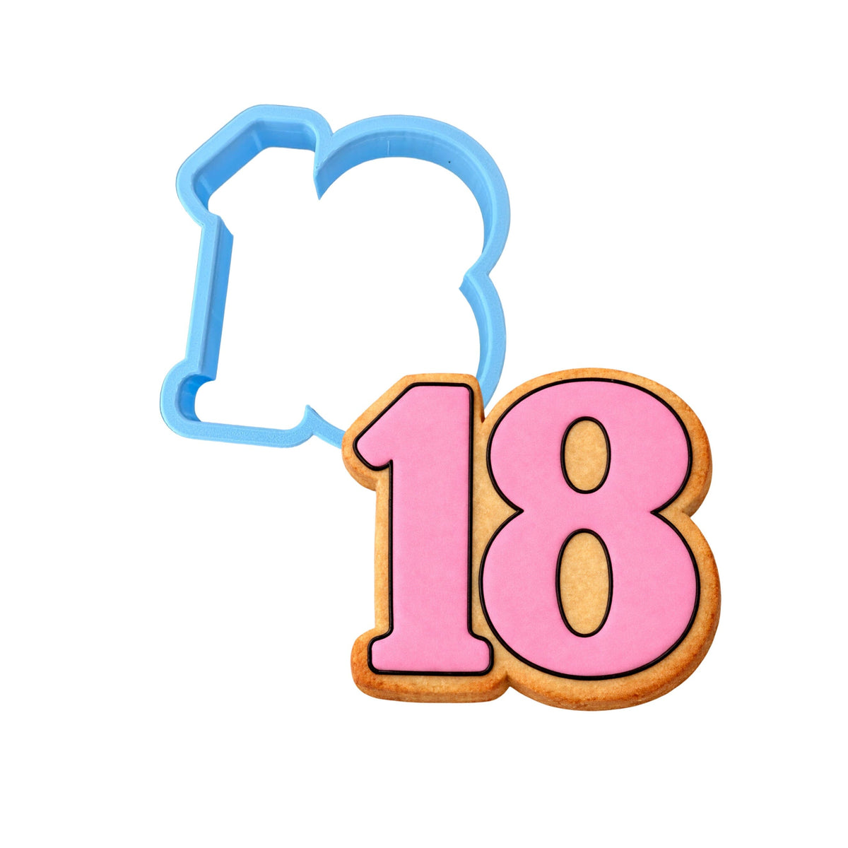 18 Birthday 1 Cookie Cutter | Stamp | Stencil - SHARP EDGES - FAST Shipping - Choose Your Own Size! #1 Cookie Cutter Lady LITTLE - 3 Inches (7.62cm) Cookie Cutter ONLY (Outline) 