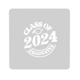 2024 Graduation Cookie Cutter | Stamp | Stencil #1A Wedding / Baby / V Day Cookie Cutter Lady MINI - 2 Inches (5cm) Stencil ONLY 