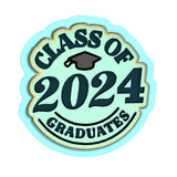 2024 Graduation Cookie Cutter | Stamp | Stencil #1A Wedding / Baby / V Day Cookie Cutter Lady 