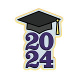 2024 Graduation Cookie Cutter | Stamp | Stencil #2B Wedding / Baby / V Day Cookie Cutter Lady 