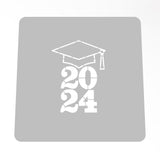 2024 Graduation Cookie Cutter | Stamp | Stencil #2B Wedding / Baby / V Day Cookie Cutter Lady MINI - 2 Inches (5cm) Stencil ONLY 