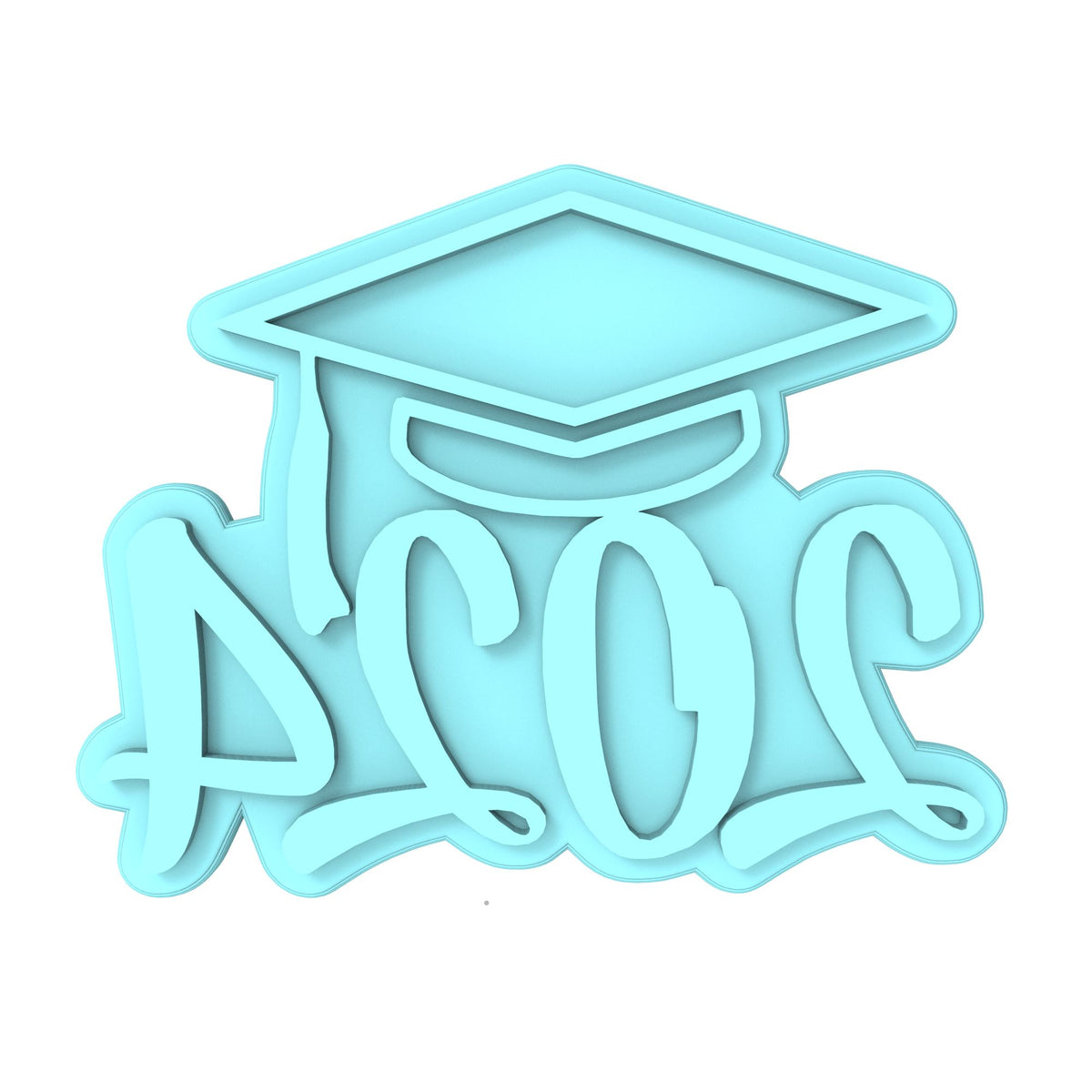 2024 Graduation Cookie Cutter | Stamp | Stencil #3C Wedding / Baby / V Day Cookie Cutter Lady MINI - 2 Inches (5cm) Stamp ONLY 